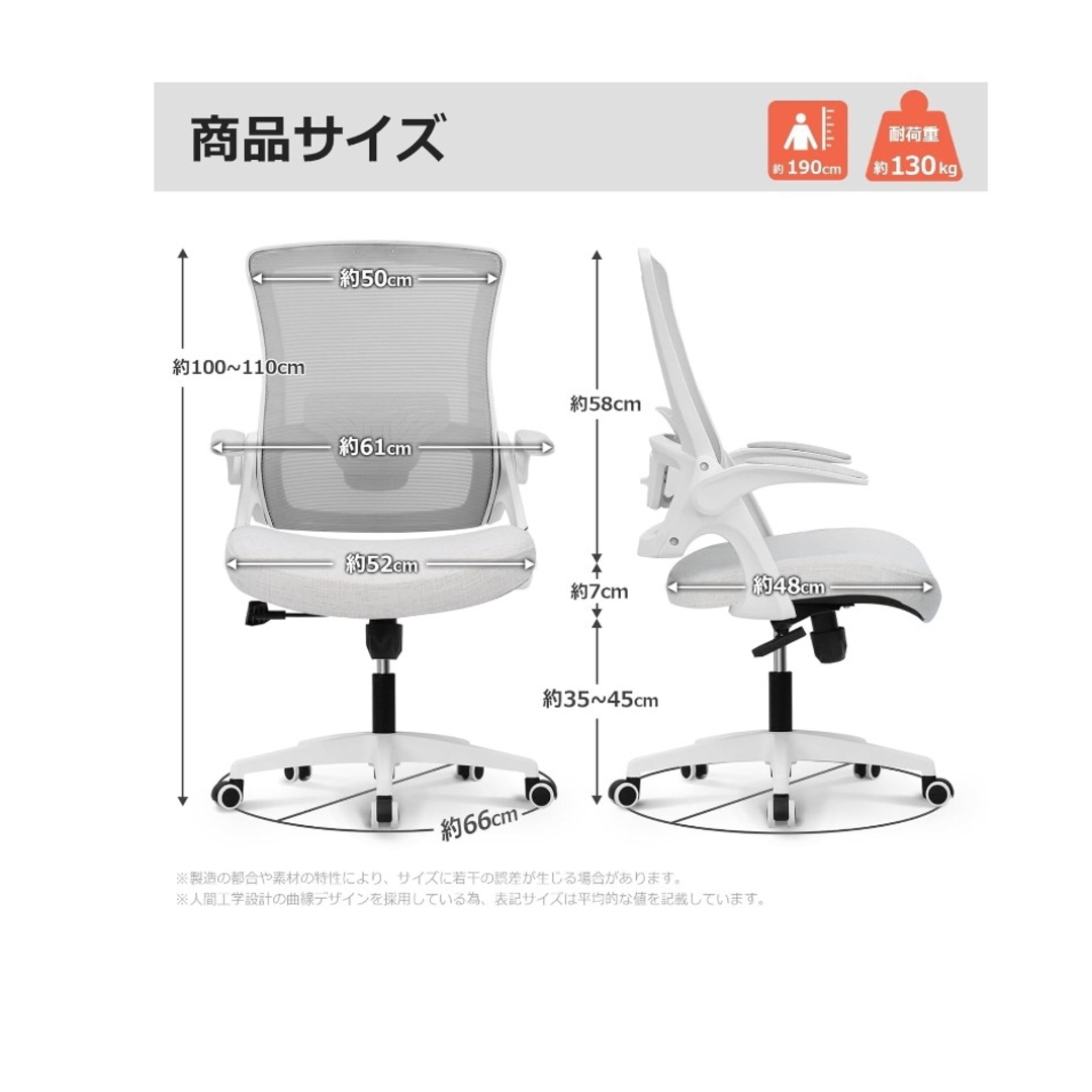 NEOCHAIR オフィスチェア デスクチェア 新品未使用　アイボリー色　大特価 インテリア/住まい/日用品のオフィス家具(オフィスチェア)の商品写真