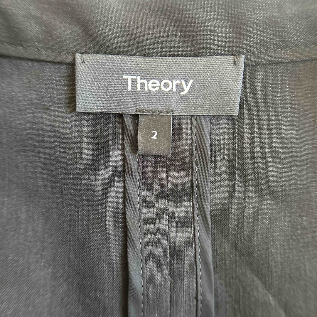 theory(セオリー)の【GWセール】新品未使用 Theoryセオリー ノーカラージャケット ブラック レディースのジャケット/アウター(ノーカラージャケット)の商品写真