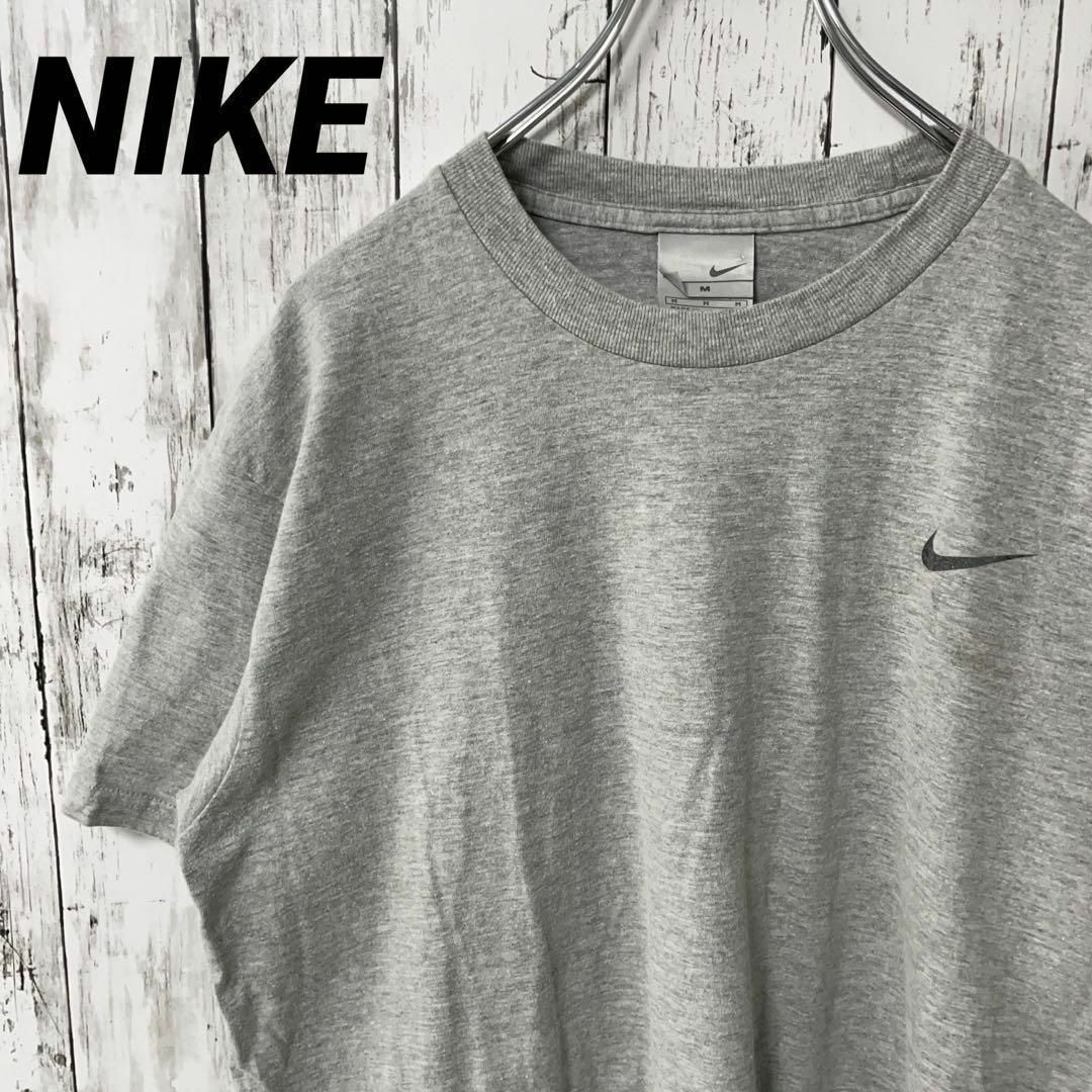 NIKE(ナイキ)のナイキ　アメリカ古着 スウォッシュロゴTシャツ グレー　メンズ メンズのトップス(Tシャツ/カットソー(半袖/袖なし))の商品写真