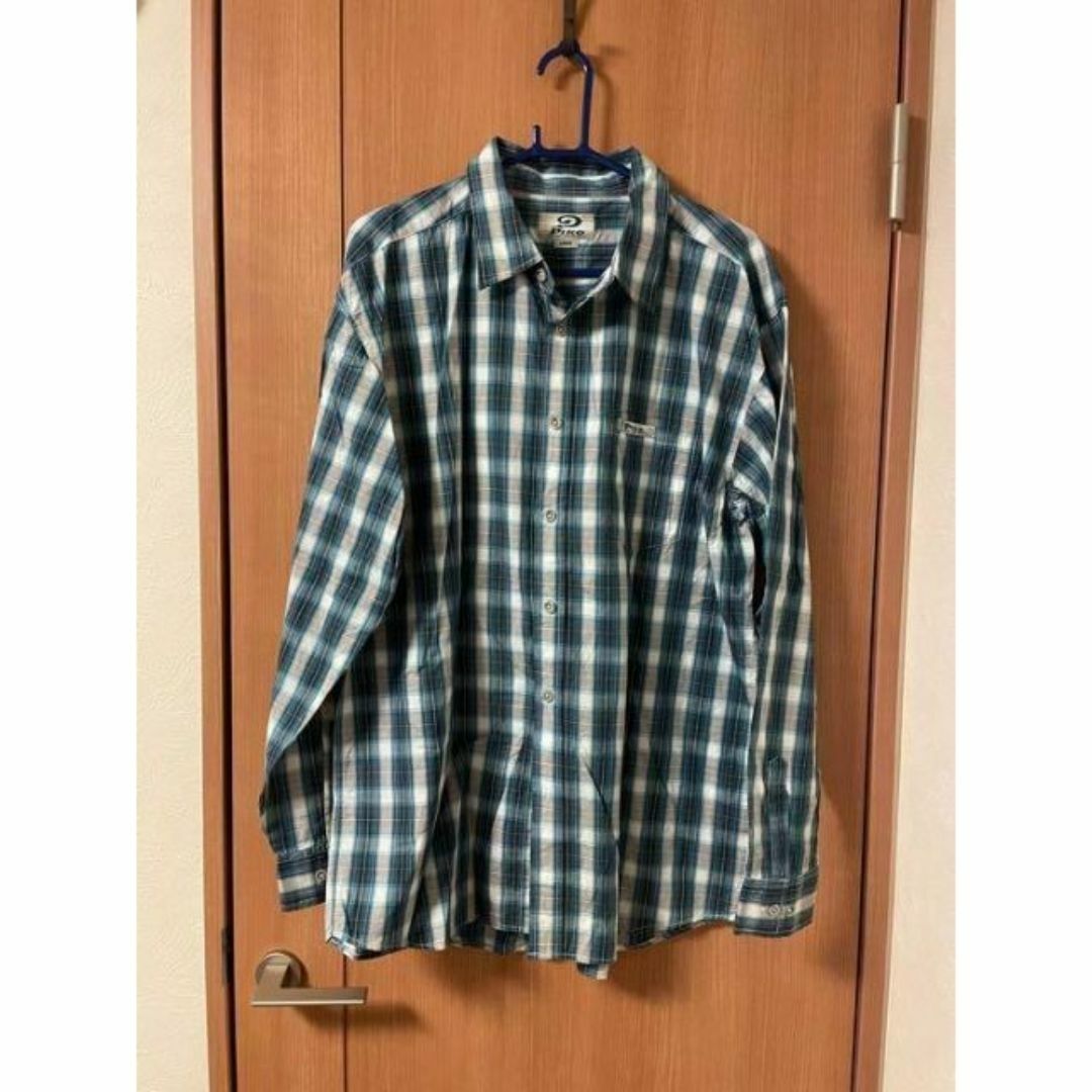 【140】長袖　シャツ　Piko　ピコ　チェック　青　blue メンズのトップス(シャツ)の商品写真