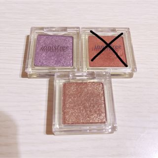 イニスフリー(Innisfree)の即購入OK★美品★イニスフリー★アイシャドウ2点セット（ラメ）(アイシャドウ)