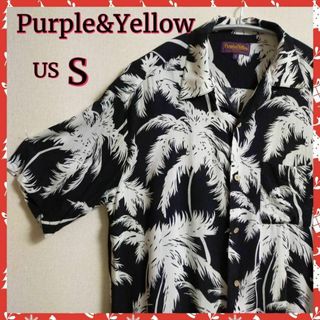 【Purple&Yellow】アロハシャツ　かりゆしウェア　✨美品✨(シャツ)