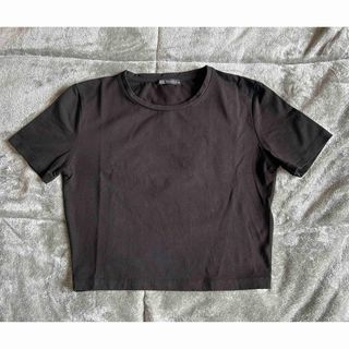 ザラ(ZARA)のTシャツ（黒）(Tシャツ(半袖/袖なし))