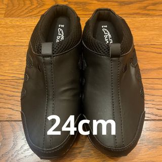 ナースサンダル 24cm 黒(サンダル)