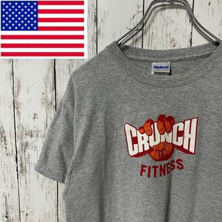 GILDAN アメリカ古着 CRUNCHプリントTシャツ グレー メンズ(Tシャツ/カットソー(半袖/袖なし))