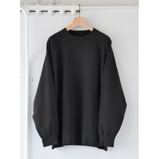 コモリ COMOLI 24SS 製品染 裏毛 クルーネック サイズ3(スウェット)