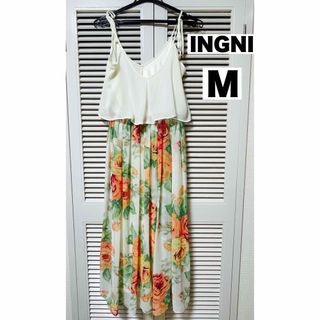 イング(INGNI)の【INGNI】【美品】　花柄　ロングワンピース　スーパー還元中❗️(ロングワンピース/マキシワンピース)