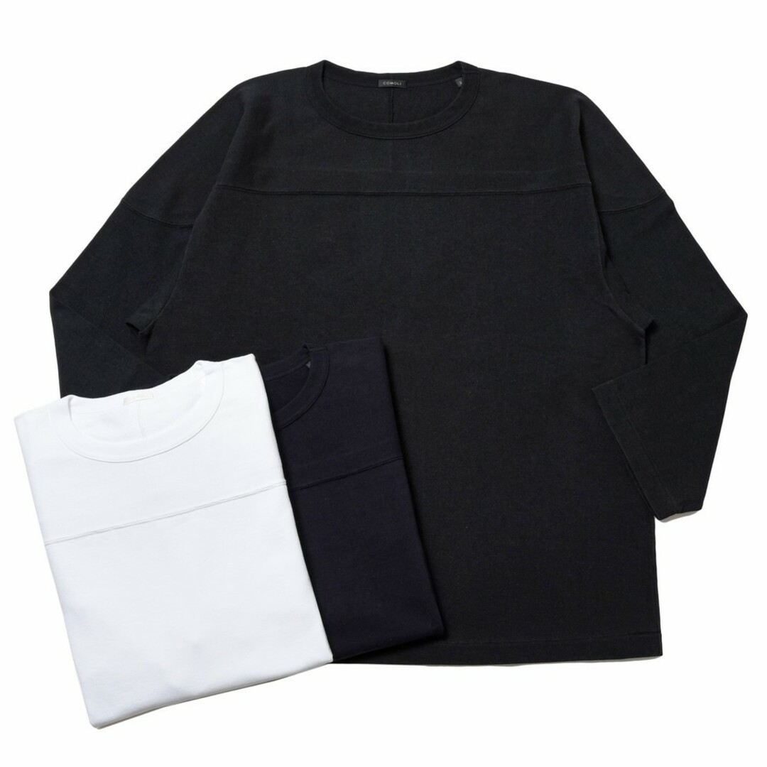 COMOLI コモリ フットボールTシャツ ネイビー サイズ2の通販 by ama's