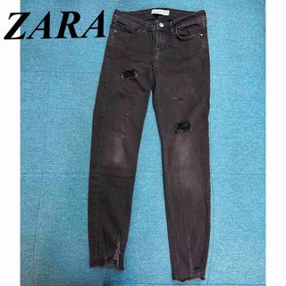 ザラ(ZARA)のZARAザラ スキニー ダメージデニムパンツ スキニージーンズ(デニム/ジーンズ)