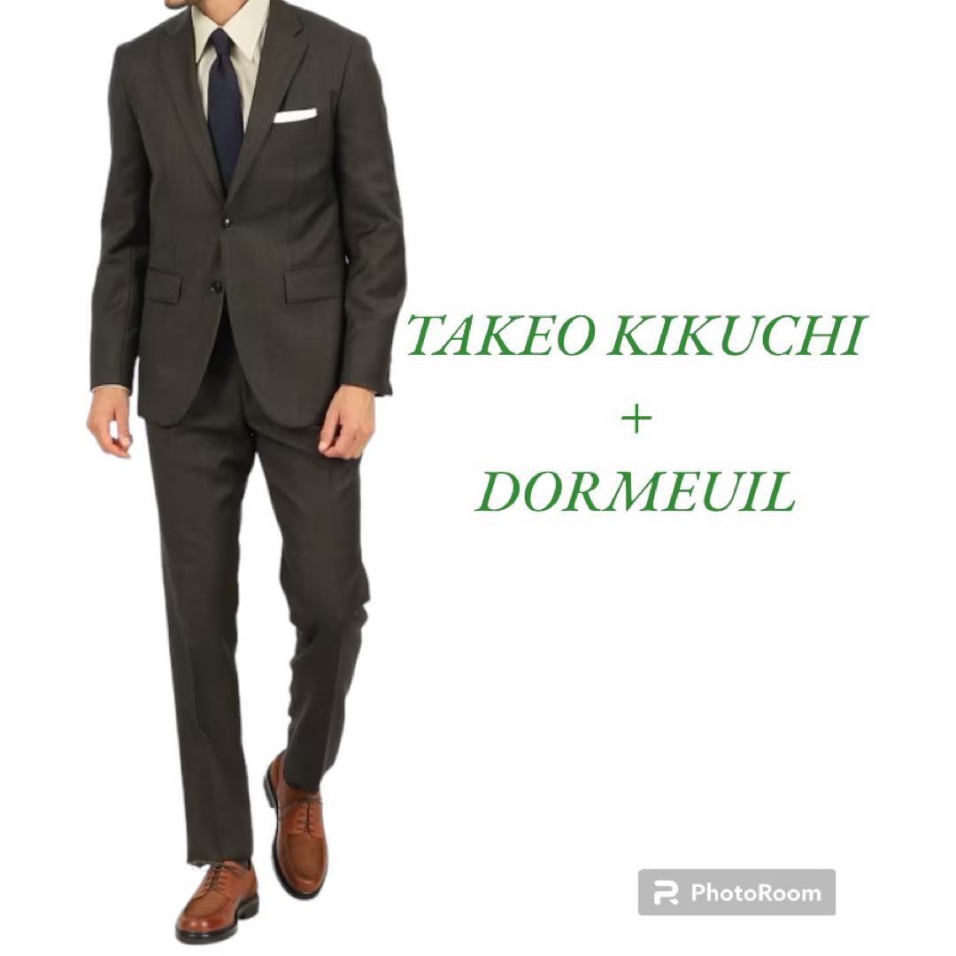 TAKEO KIKUCHI(タケオキクチ)のTAKEO KIKUCHI × DORMEUIL グレンチェック スーツ メンズのスーツ(セットアップ)の商品写真