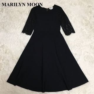 マリリンムーン(MARILYN MOON)のマリリンムーン　レース　ニット　ワンピース　(ロングワンピース/マキシワンピース)