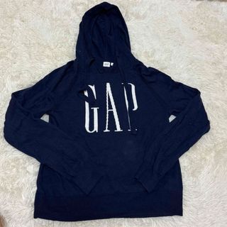 GAP ロゴ ニット パーカー