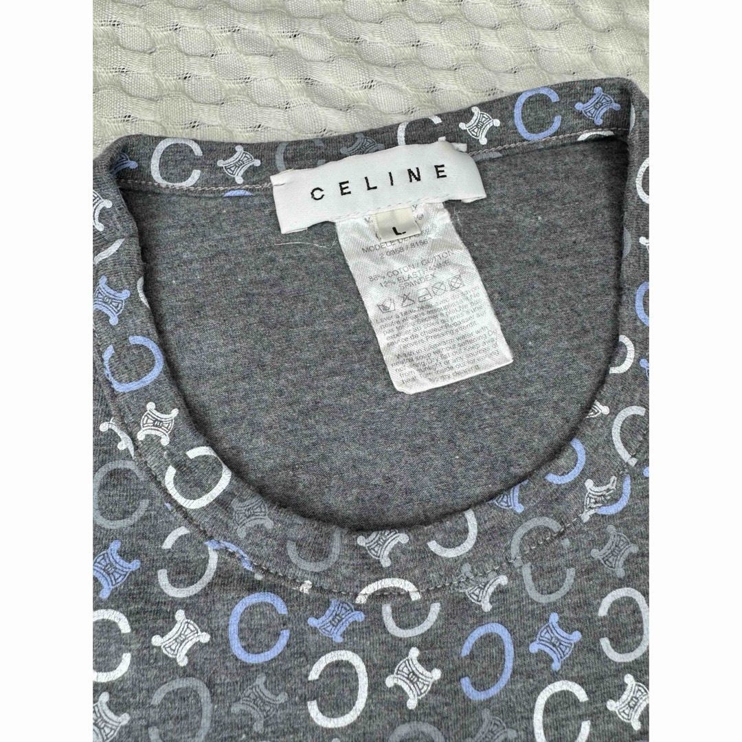 celine(セリーヌ)のCELINE セリーヌ イタリア製 総柄Tシャツ Lサイズ レディースのトップス(Tシャツ(半袖/袖なし))の商品写真