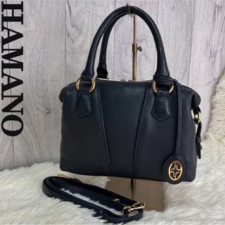 美品♡チャーム付♡HAMANO ハマノ 2way ショルダーバッグ