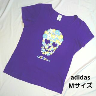 アディダス(adidas)のアディダスネオ Tシャツ M adidas 花柄 ドクロ(Tシャツ(半袖/袖なし))