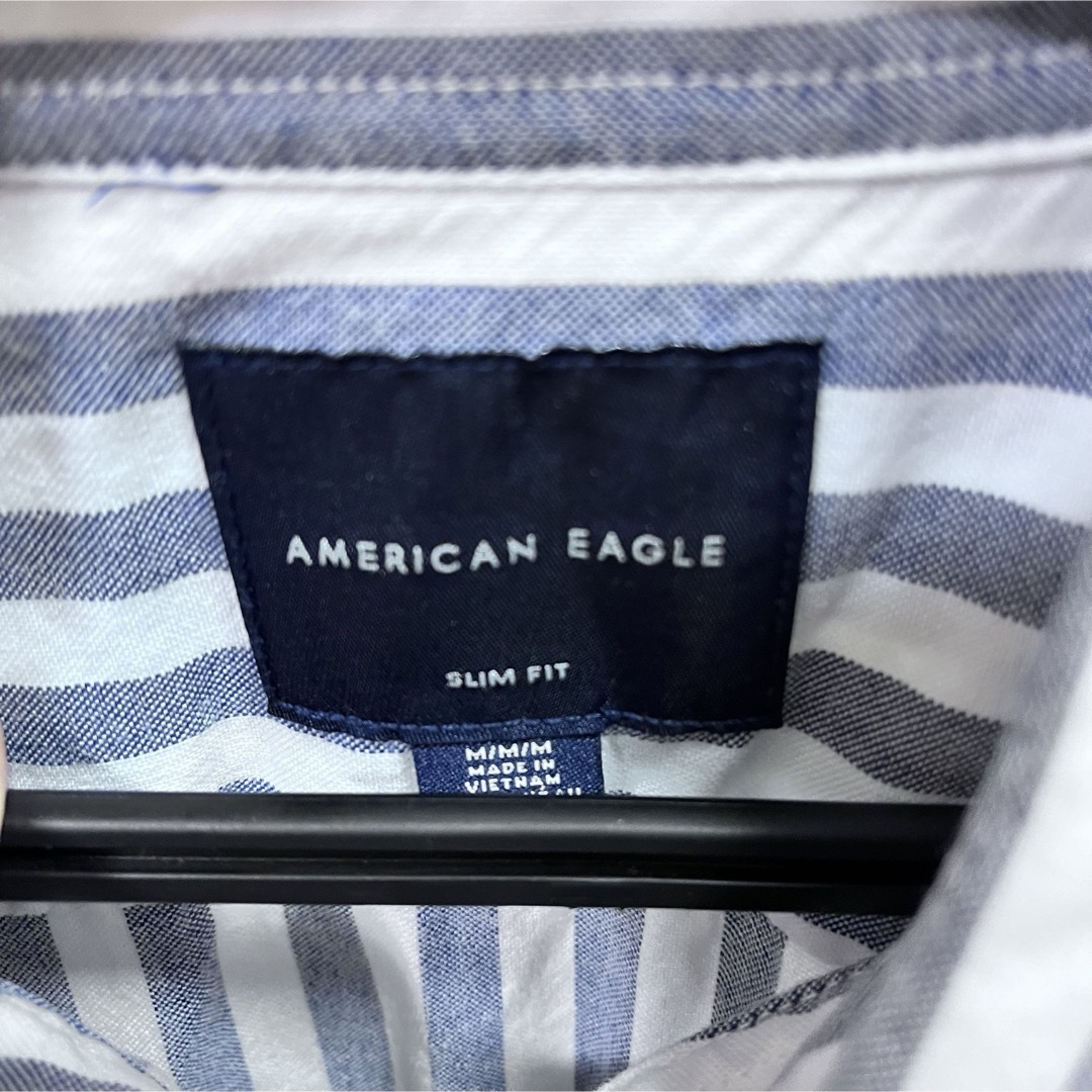 American Eagle(アメリカンイーグル)のアメリカンイーグル　ブルーストライプシャツ メンズのトップス(シャツ)の商品写真