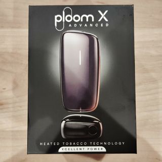 プルームテック(PloomTECH)のploom x advanced 黒　ブラック　付属品完備(タバコグッズ)