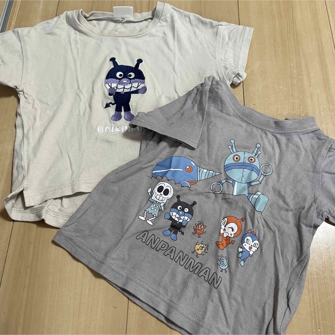 BANDAI(バンダイ)のバイキンマン　Tシャツ4枚セット　90 キッズ/ベビー/マタニティのキッズ服男の子用(90cm~)(Tシャツ/カットソー)の商品写真