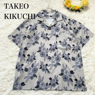 タケオキクチ(TAKEO KIKUCHI)の【TAKEO KIKUCHI】オープンカラーシャツ フラワープリント(シャツ)