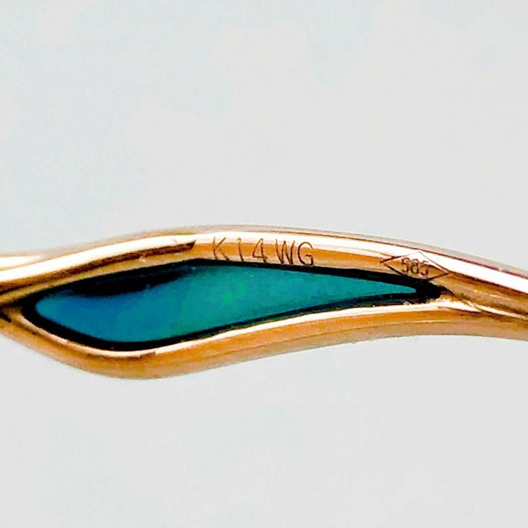 VINTAGE(ヴィンテージ)のK14刻 約22.8gメガネ K14WG 眼鏡 リムレス　ゴールド　カラーレンズ レディースのファッション小物(サングラス/メガネ)の商品写真