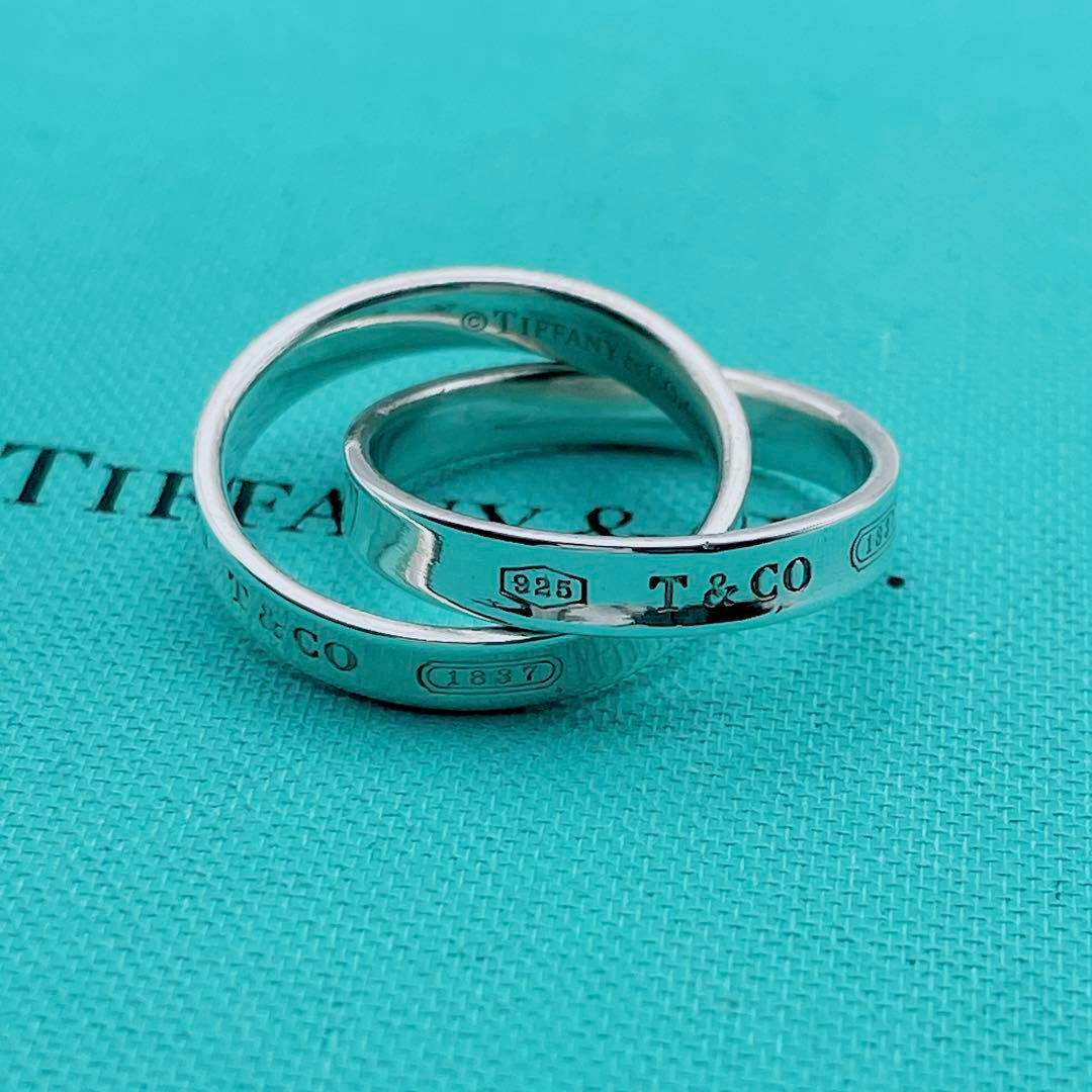 Tiffany & Co.(ティファニー)の【極美品】Tiffany & Co. ダブルリング　ツイン　ナロー　1837 レディースのアクセサリー(リング(指輪))の商品写真
