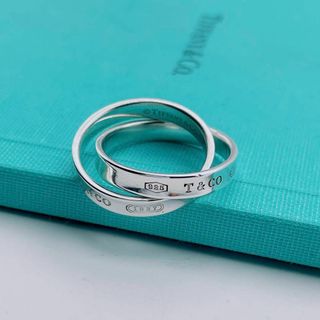 ティファニー(Tiffany & Co.)の【極美品】Tiffany & Co. ダブルリング　ツイン　ナロー　1837(リング(指輪))