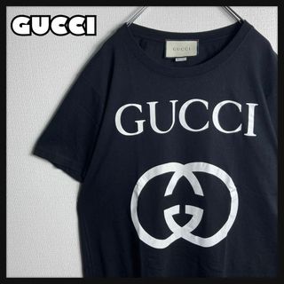 グッチ(Gucci)の【美品】グッチ　GUCCI　Tシャツ　インターロッキング　即完売モデル　S(Tシャツ/カットソー(半袖/袖なし))