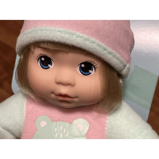 可愛い　ベビー　ブラッシュ  ミニ　人形　ドール　熊　くま　ピンク　みどり(人形)