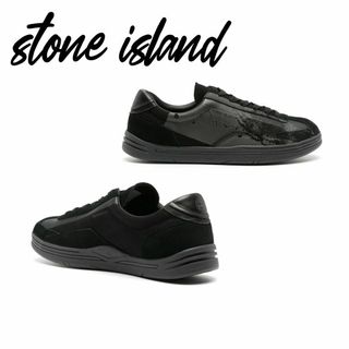 ストーンアイランド(STONE ISLAND)のSTONE ISLAND ローカット ミリタリー スニーカー ブラック 42(スニーカー)