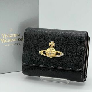 ヴィヴィアンウエストウッド(Vivienne Westwood)の✨️美品✨️VivienneWestwood 三つ折財布 がま口財布 ブラック(財布)