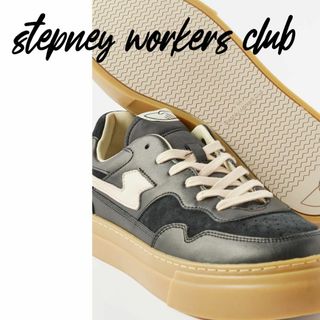 SWC stepney workers club ブラック ガムソール EU46(スニーカー)