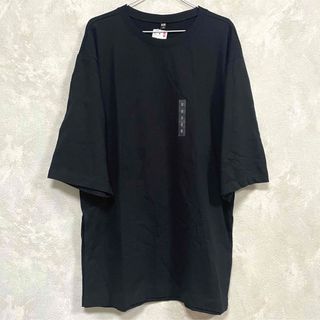 UNIQLO - 【新品】UNIQLO ユニクロ ブラック オーバーサイズ スリット チュニック