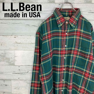 エルエルビーン(L.L.Bean)のL.L.Bean エルエルビーン USA製 80s チェック ネルシャツ(シャツ)
