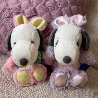 SNOOPY - ユニバ　USJ スヌーピー　ベル  イースター　うさぎ　ぬいぐるみ　ストラップ