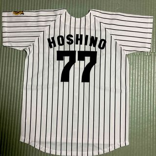 ハンシンタイガース(阪神タイガース)の阪神タイガース 星野監督 星野仙一 77 ユニフォーム 半袖 (ウェア)