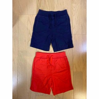 ベビーギャップ(babyGAP)の☆中古☆９０・９５ＧＡＰギャップ赤&紺色ハーフパンツ２枚セットショートパンツ(パンツ/スパッツ)