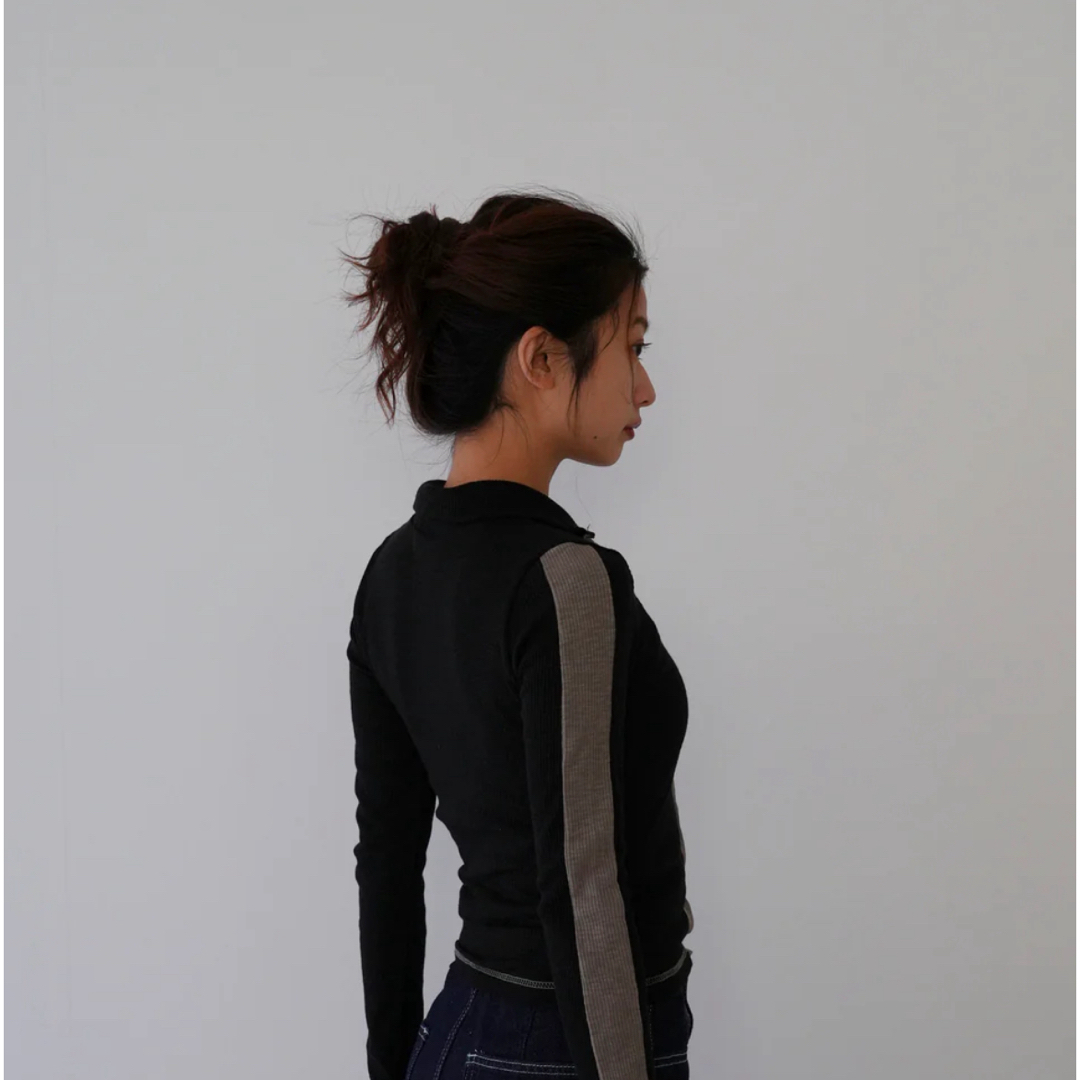 enewd nina  line tight high neck T ブラック メンズのトップス(Tシャツ/カットソー(七分/長袖))の商品写真