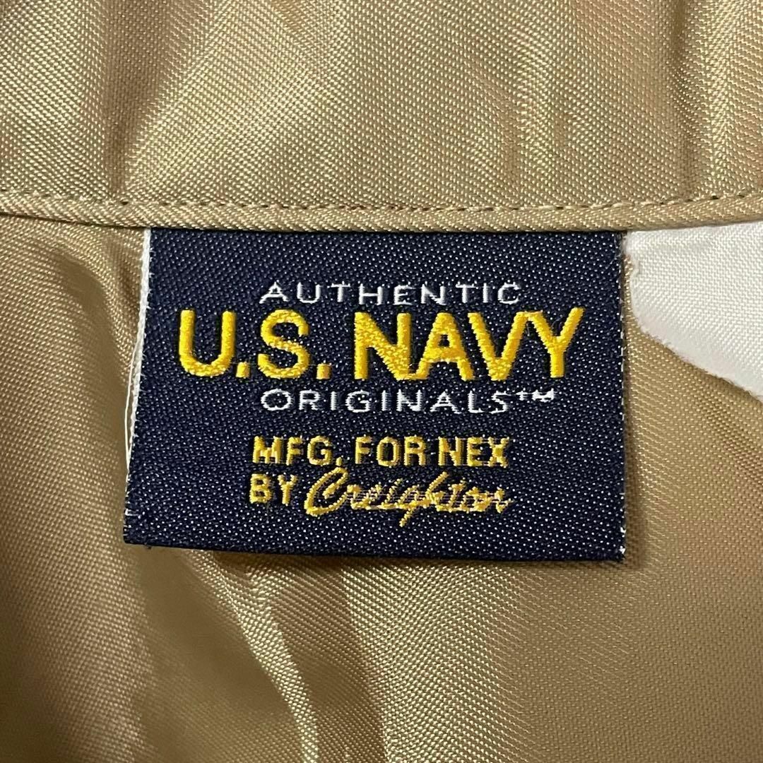 U.S.NAVY アメリカ古着 ワークジャケット 半袖シャツ 胸ポケット メンズ メンズのトップス(シャツ)の商品写真