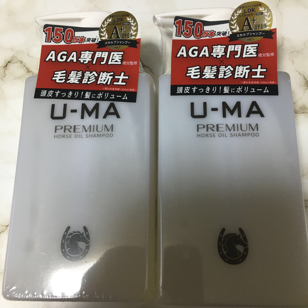 UMA(ウーマ)のウーマシャンプープレミアム300ml 2個 新品☆未開封品 コスメ/美容のヘアケア/スタイリング(シャンプー)の商品写真