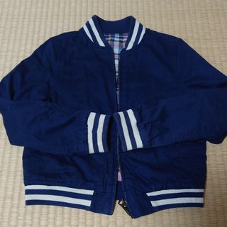 ラルフローレン(Ralph Lauren)のラルフローレン　リバーシブル　ジャンパー　130 ネイビー/チェック　ポロ(ジャケット/上着)