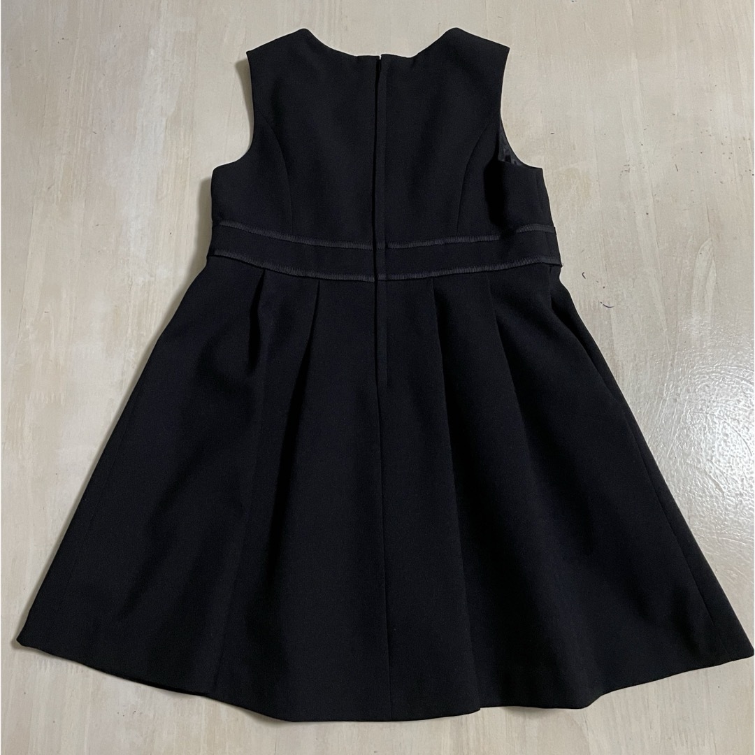 ワンピース 黒 110 キッズ/ベビー/マタニティのキッズ服女の子用(90cm~)(ワンピース)の商品写真