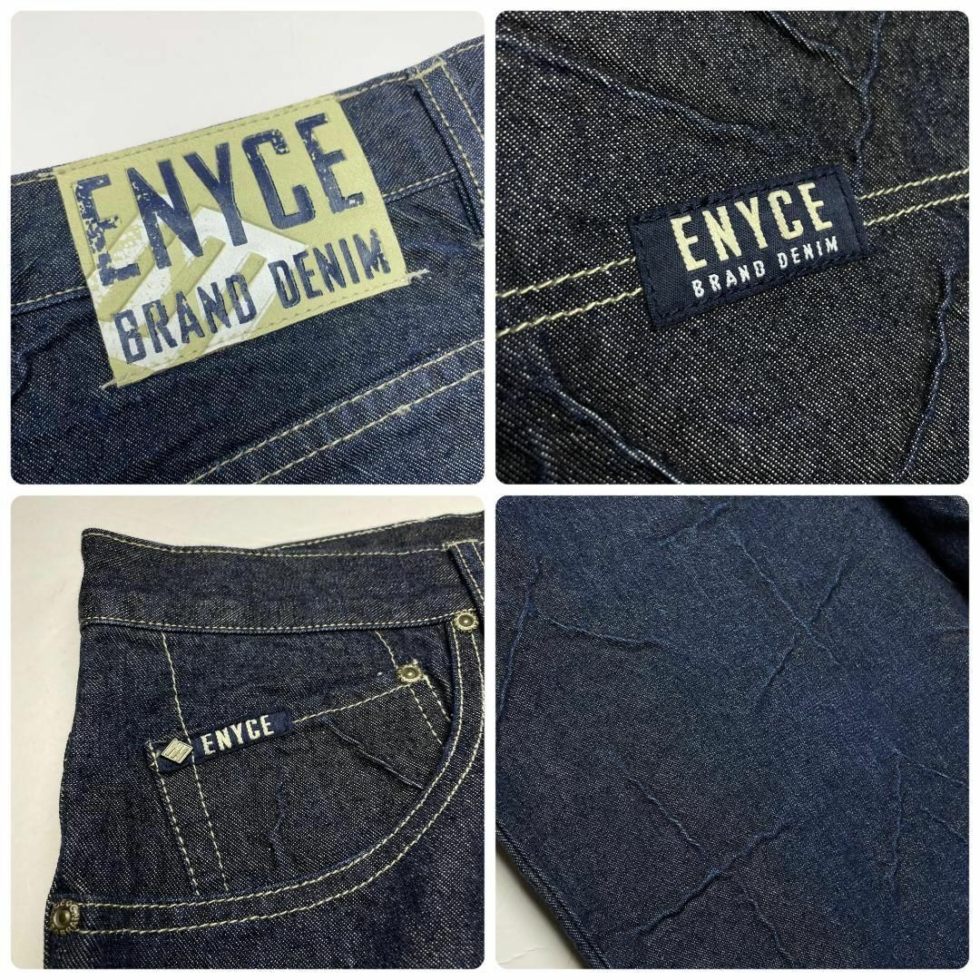 ENYCE(エニーチェ)のエニーチェバギーデニムジーパンw36ストリートb系ジーンズ刺繍濃紺ネイビー極太 メンズのパンツ(デニム/ジーンズ)の商品写真