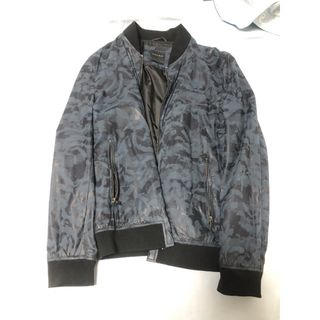 ザラ(ZARA)のZARA MA1 ネイビー×迷彩カモ　XL(ブルゾン)