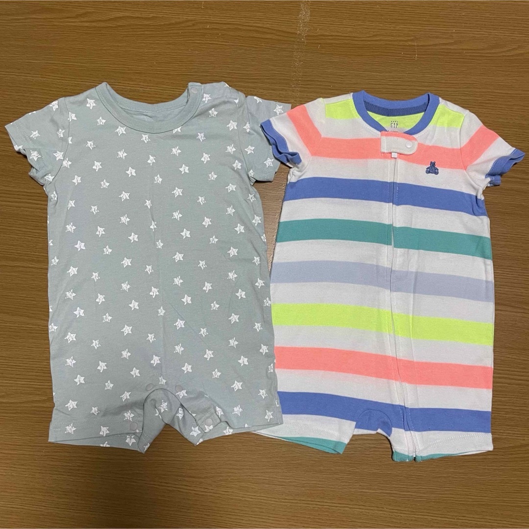 babyGAP(ベビーギャップ)のロンパース 2点 キッズ/ベビー/マタニティのベビー服(~85cm)(ロンパース)の商品写真