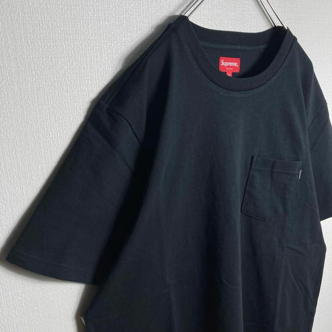 Supreme(シュプリーム)の【希少XLサイズ】シュプリーム　胸ポケット　ワンポイントロゴ　定番カラーTシャツ メンズのトップス(Tシャツ/カットソー(半袖/袖なし))の商品写真