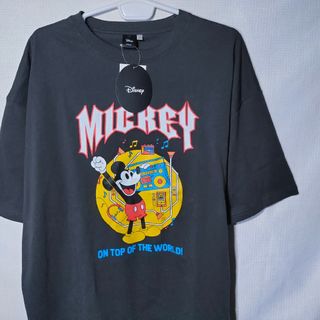 Disney - 新品 Tシャツ L ミッキー ディズニー ラジカセ ヘッドホン 両面プリント