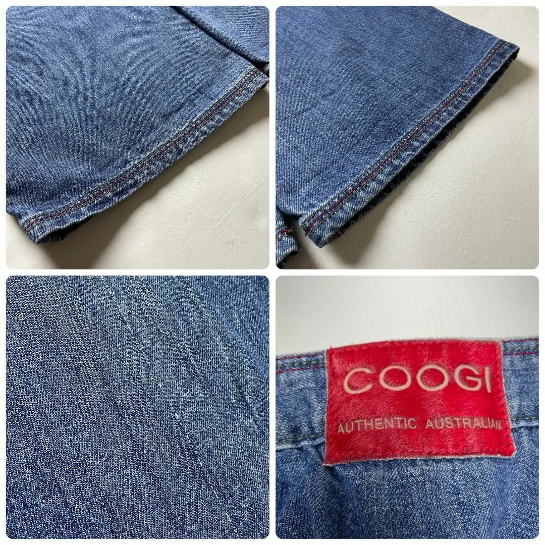 COOGI(クージー)のクージーデニムジーンズw36刺繍b系ストリートオーバーサイズy2kブルー極太古着 メンズのパンツ(デニム/ジーンズ)の商品写真