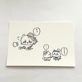 チイカワ(ちいかわ)のちいかわ飯店　ちいかわカフェ　ちいかわ　ハチワレ　ポストカード(キャラクターグッズ)