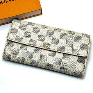 ルイヴィトン(LOUIS VUITTON)の良品 ルイヴィトン ダミエアズール ポルトフォイユ サラ 長財布 10カード(財布)