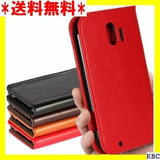 らくらくスマートフォン me F-03K ケース 手帳 ケ る4色 レッド 19(その他)